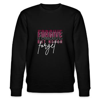 Forgive but never forget - Stanley/Stella Unisex Bio-Sweatshirt CHANGER  - Schwarz - Vorne - Nik (191cm) & Marisol (170cm)