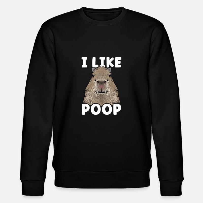 Capybara Nagetier - Stanley/Stella Unisex Bio-Sweatshirt CHANGER  - Schwarz