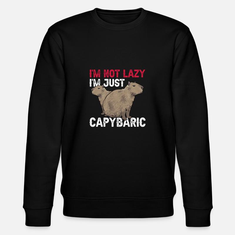 Capybara Nagetier - Stanley/Stella Unisex Bio-Sweatshirt CHANGER  - Schwarz