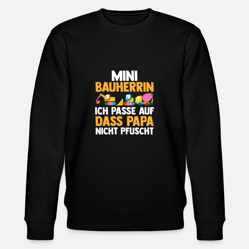 Bagger Bauherrin - Stanley/Stella Unisex Bio-Sweatshirt CHANGER  - Schwarz
