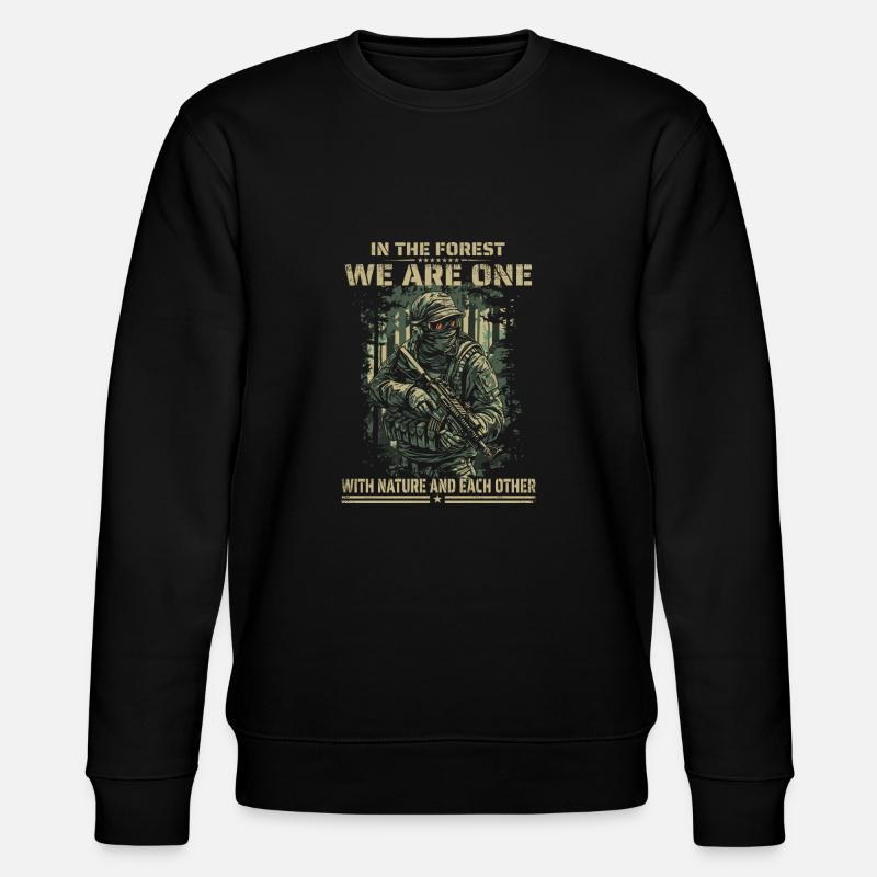 Special Forces Tactical Design Camouflage - Stanley/Stella CHANGER Unisex Organic Sweatshirt - black