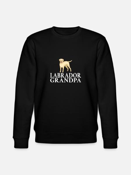 Labrador Lover Gifts - Stanley/Stella CHANGER Unisex Organic Sweatshirt - black