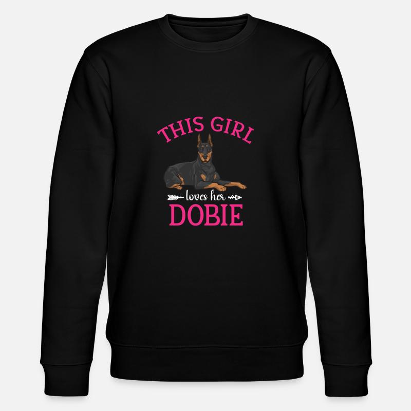 Dobermann Pinscher Hund Dobie - Stanley/Stella Unisex Bio-Sweatshirt CHANGER  - Schwarz