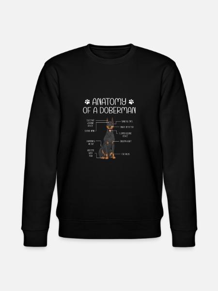 Doberman Pinscher Dog Dobie - Stanley/Stella CHANGER Unisex Organic Sweatshirt - black