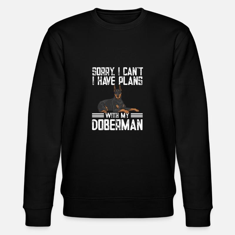 Dobermann Pinscher Hund Dobie - Stanley/Stella Unisex Bio-Sweatshirt CHANGER  - Schwarz