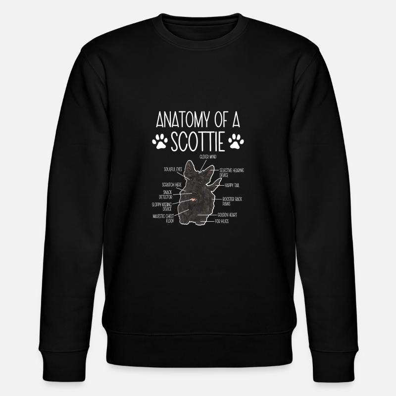 Terrier écossais Scottie Chien - Sweat bio CHANGER Stanley/Stella Unisexe - noir