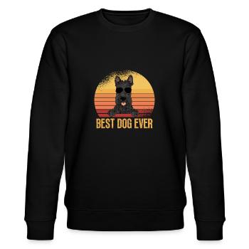 Scottish Terrier Scottie Hund - Stanley/Stella Unisex Bio-Sweatshirt CHANGER  - Schwarz - Vorne - Nik (191cm) & Marisol (170cm)
