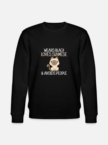 Siamese Cat Gifts - Stanley/Stella CHANGER Unisex Organic Sweatshirt - black
