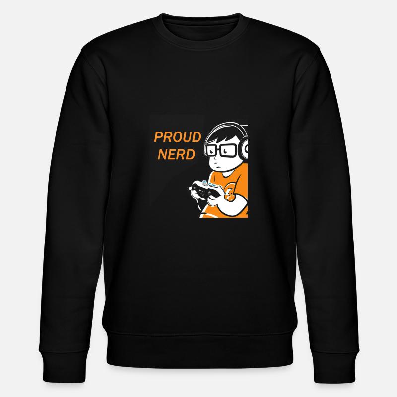 Gambling, Nerd, Nerd - Stanley/Stella CHANGER Unisex Organic Sweatshirt - black