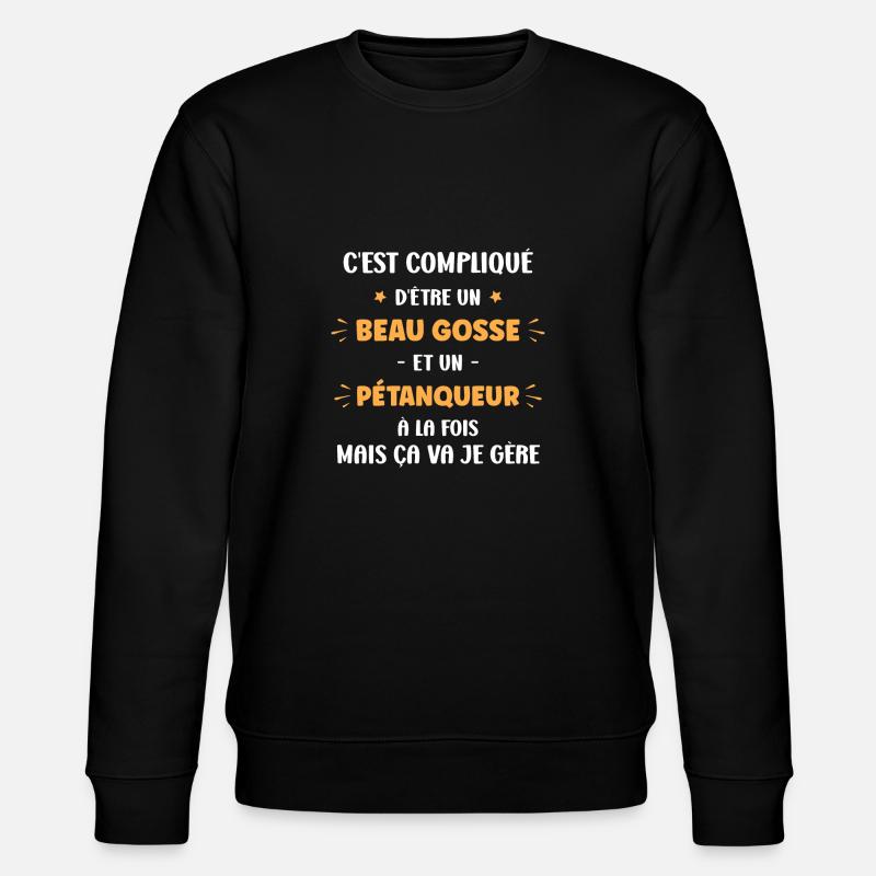 pétanqueur - Sweat bio CHANGER Stanley/Stella Unisexe - noir