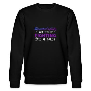 Kriegerin Mit Rheumatoider Arthritis Kämpft Für - Stanley/Stella Unisex Bio-Sweatshirt CHANGER  - Schwarz - Vorne - Nik (191cm) & Marisol (170cm)