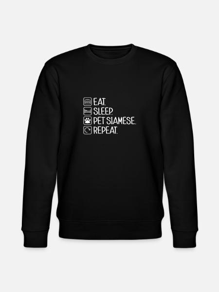 Siamese Cat Gifts - Stanley/Stella CHANGER Unisex Organic Sweatshirt - black