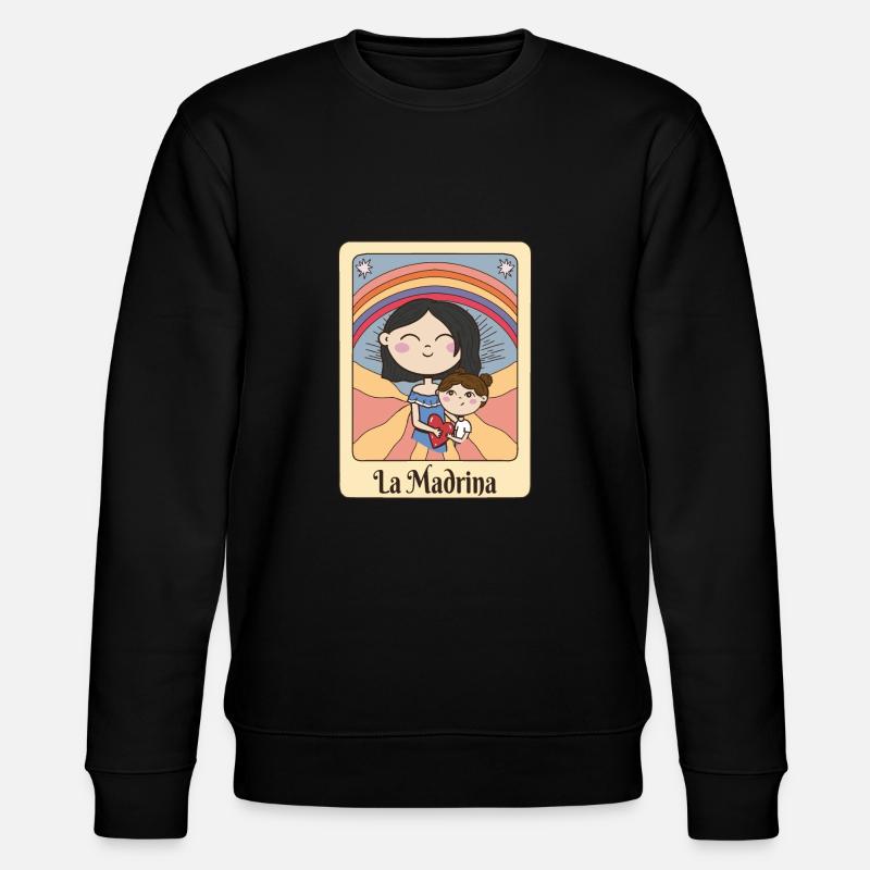 La Madrina Regenbogen Tarot - Stanley/Stella Unisex Bio-Sweatshirt CHANGER  - Schwarz