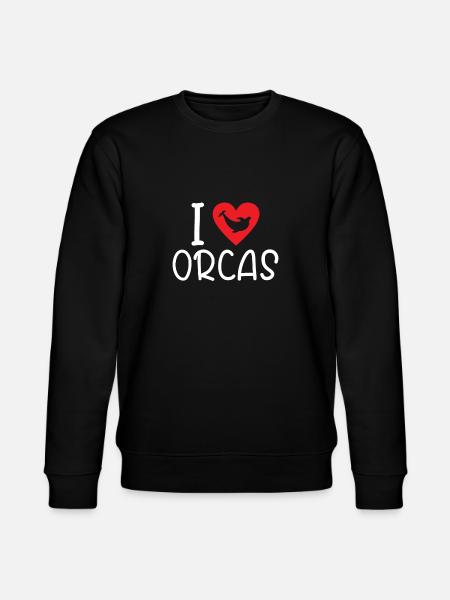 Orca Wal Geschenke - Stanley/Stella Unisex Bio-Sweatshirt CHANGER - Schwarz