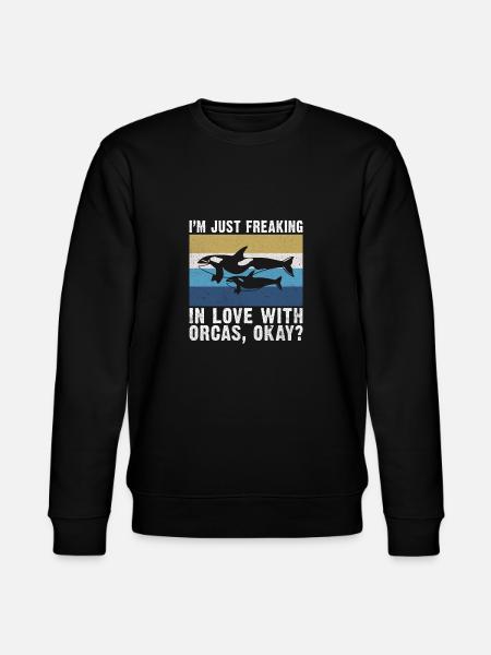 Orca Wal Geschenke - Stanley/Stella Unisex Bio-Sweatshirt CHANGER - Schwarz