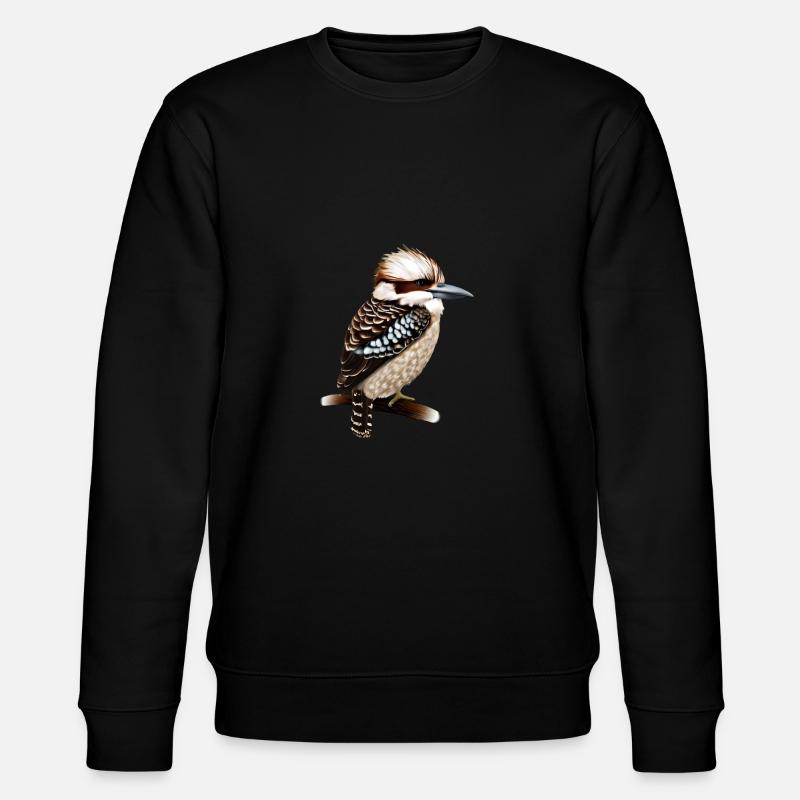 Süßer Kookaburra - Stanley/Stella Unisex Bio-Sweatshirt CHANGER  - Schwarz