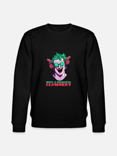 What a delightful clown - Stanley/Stella CHANGER Unisex Organic Sweatshirt - black