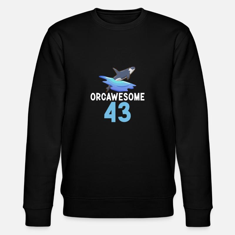 Orca Wal Geschenke - Stanley/Stella Unisex Bio-Sweatshirt CHANGER  - Schwarz