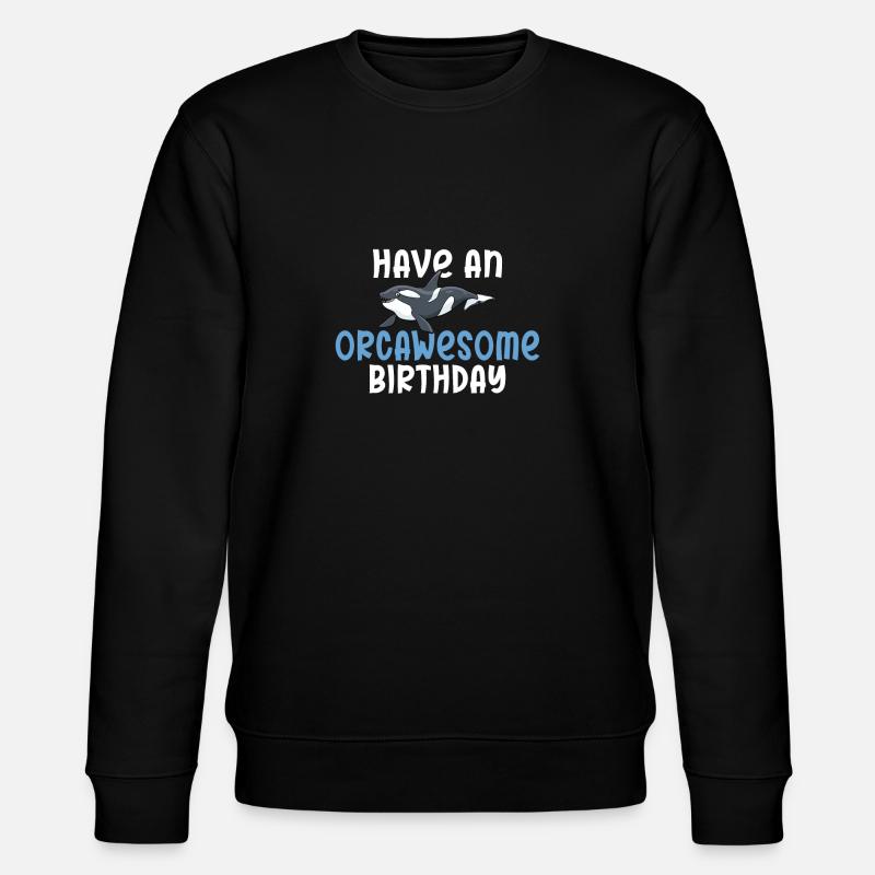 Orca Wal Geschenke - Stanley/Stella Unisex Bio-Sweatshirt CHANGER  - Schwarz