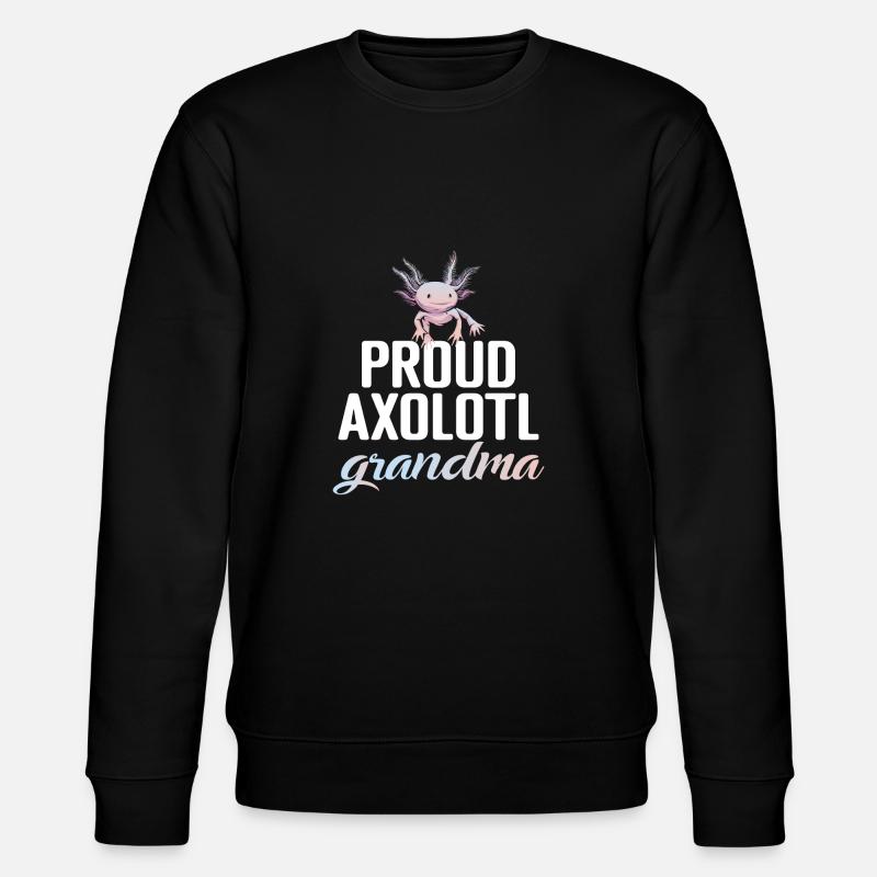 Axolotl Liebhaber Geschenke - Stanley/Stella Unisex Bio-Sweatshirt CHANGER  - Schwarz