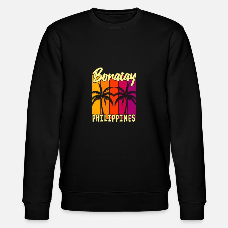 Sunset Boracay Philippines - Stanley/Stella CHANGER Unisex Organic Sweatshirt - black