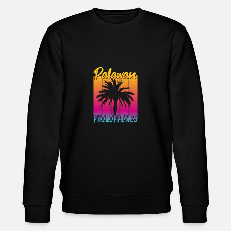 Palawan Philippines Coucher de soleil - Sweat bio CHANGER Stanley/Stella Unisexe - noir