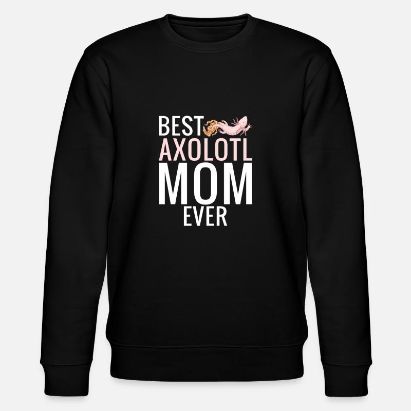 Axolotl Liebhaber Geschenke - Stanley/Stella Unisex Bio-Sweatshirt CHANGER  - Schwarz