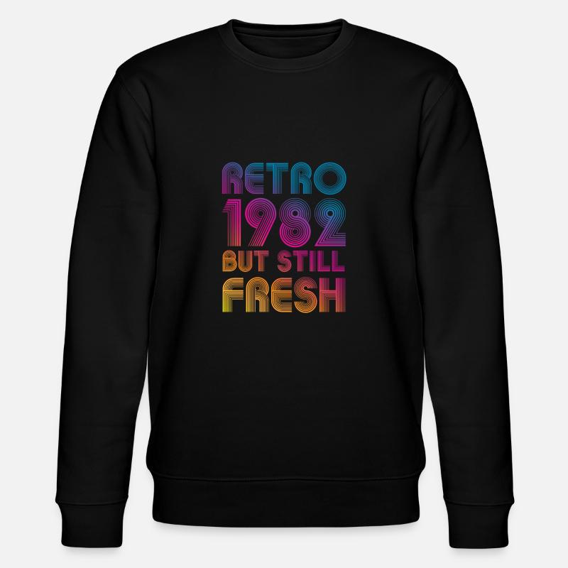 Millésime 1982 - Sweat bio CHANGER Stanley/Stella Unisexe - noir