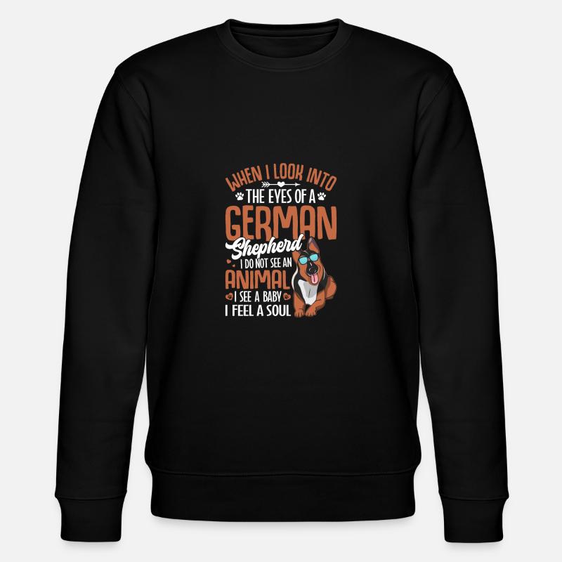 Schäferhund - Stanley/Stella Unisex Bio-Sweatshirt CHANGER  - Schwarz