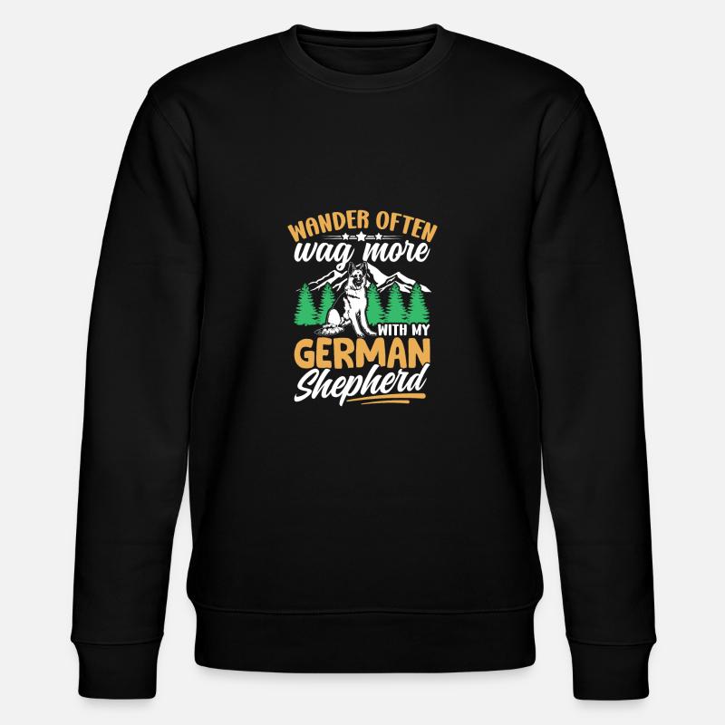 Schäferhund - Stanley/Stella Unisex Bio-Sweatshirt CHANGER  - Schwarz