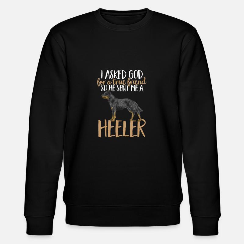 Bouvier australien Red Blue Heeler - Sweat bio CHANGER Stanley/Stella Unisexe - noir