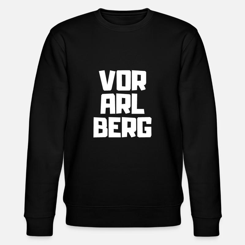 Vorarlberg - Stanley/Stella Unisex Bio-Sweatshirt CHANGER  - Schwarz