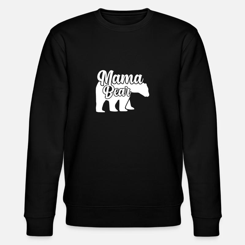 Mama Bear - Stanley/Stella CHANGER Unisex Organic Sweatshirt - black