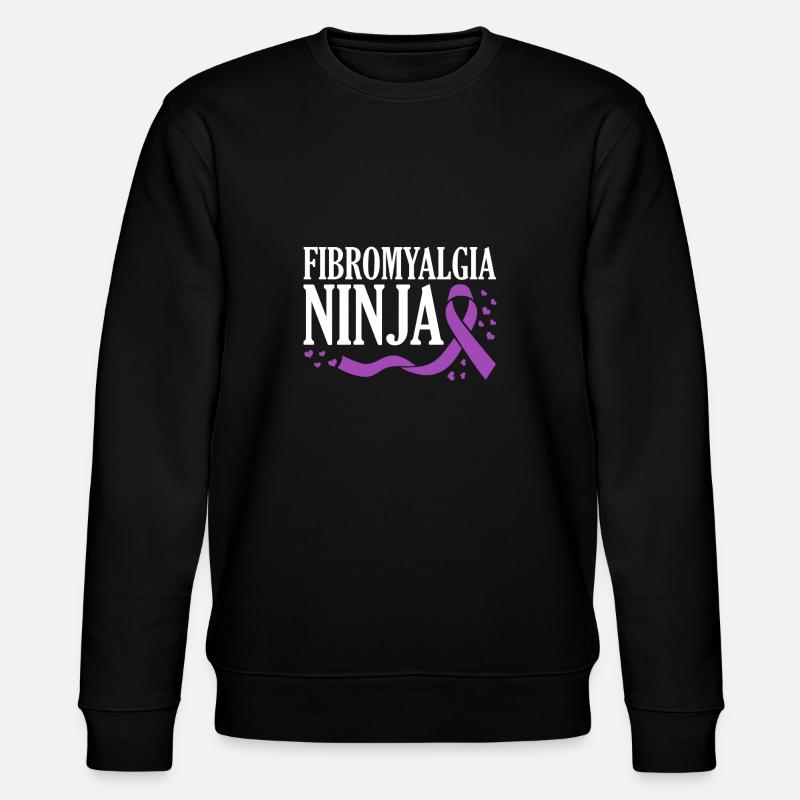 Fibromyalgia Awareness Day - Stanley/Stella CHANGER Unisex Organic Sweatshirt - black