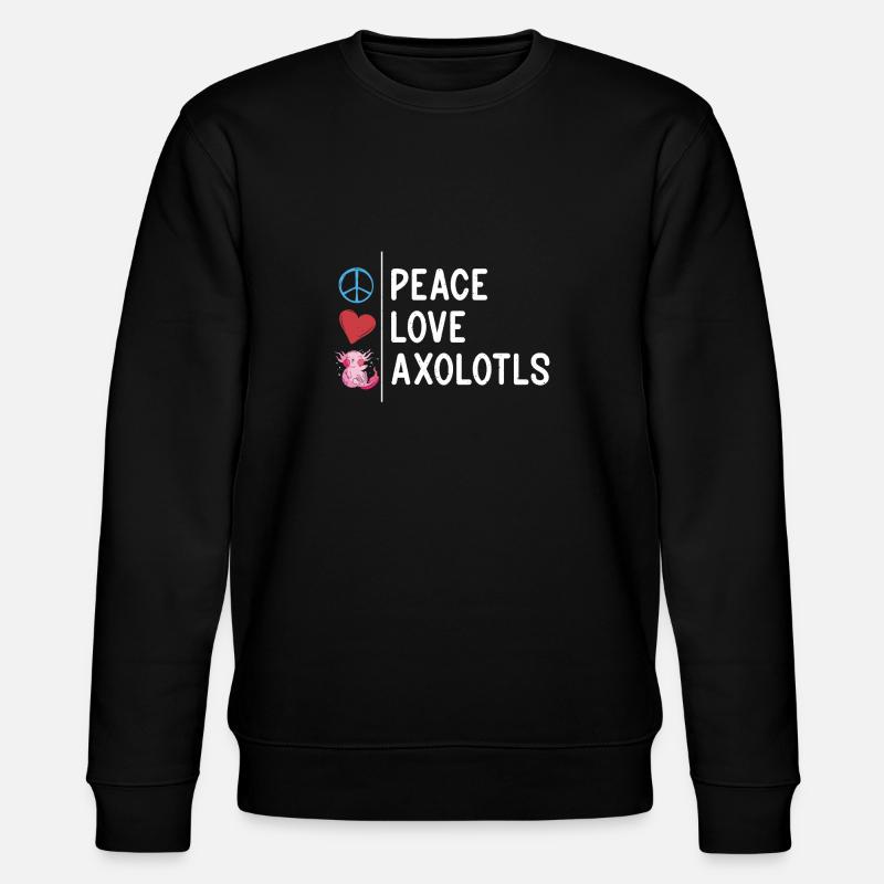 Axolotl Cadeaux d’amoureux - Sweat bio CHANGER Stanley/Stella Unisexe - noir