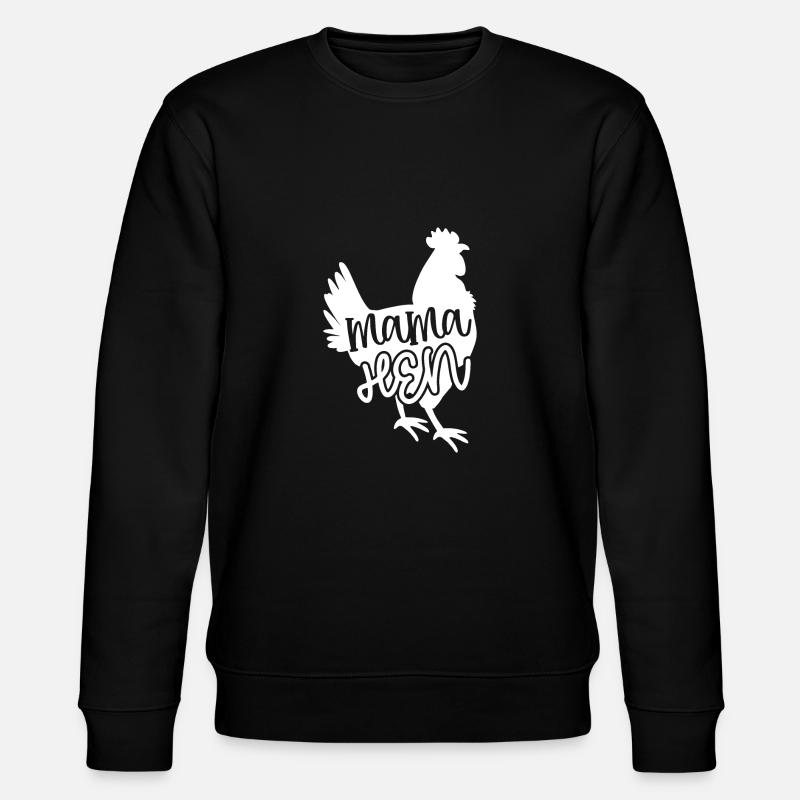 Mama Henne 3 - - Stanley/Stella Unisex Bio-Sweatshirt CHANGER  - Schwarz