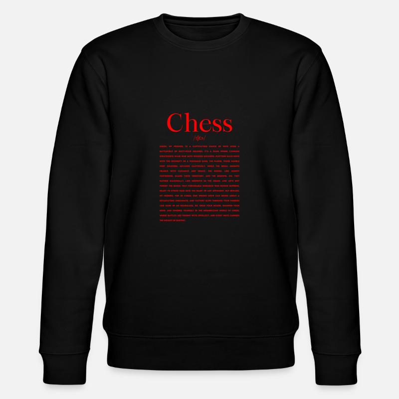 Schach Definition - Stanley/Stella Unisex Bio-Sweatshirt CHANGER  - Schwarz