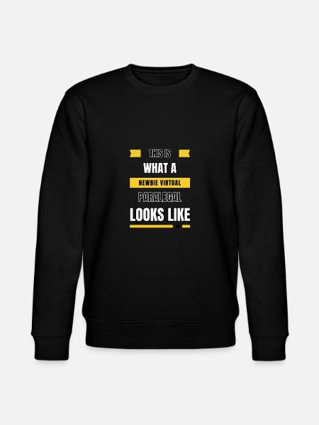 Newbie virtual paralegal - Stanley/Stella CHANGER Unisex Organic Sweatshirt - black