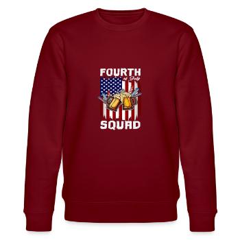 4th of July Squad Day Drinking Crew US Flag - Sweat bio CHANGER Stanley/Stella Unisexe - bordeaux - Devant - Nik (191cm) & Marisol (170cm)