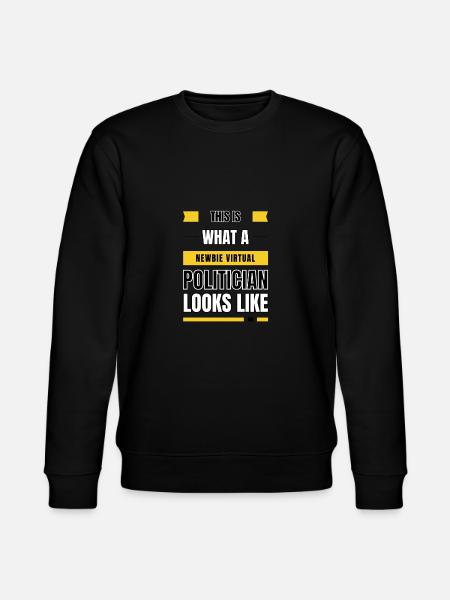 Newbie virtual politician - Stanley/Stella CHANGER Unisex Organic Sweatshirt - black