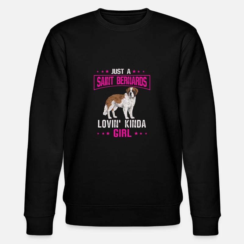 Saint-Bernard Chien Saint-Bernard - Sweat bio CHANGER Stanley/Stella Unisexe - noir