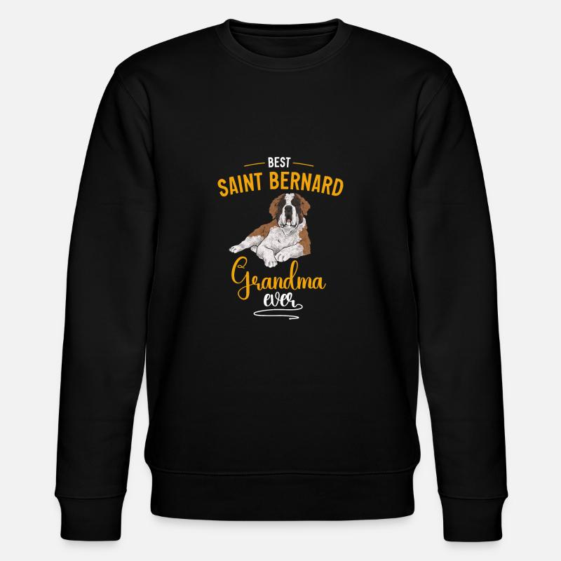 Saint-Bernard Chien Saint-Bernard - Sweat bio CHANGER Stanley/Stella Unisexe - noir
