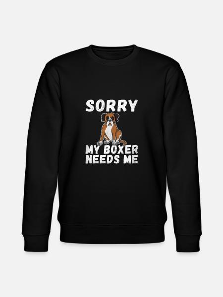 Boxer Dog Gifts - Stanley/Stella CHANGER Unisex Organic Sweatshirt - black