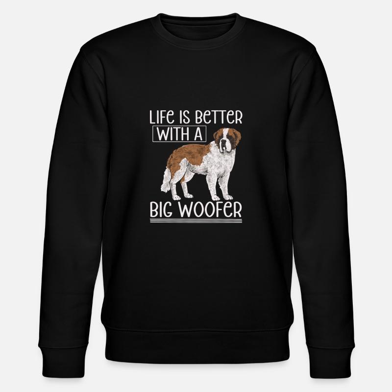 Saint-Bernard Chien Saint-Bernard - Sweat bio CHANGER Stanley/Stella Unisexe - noir