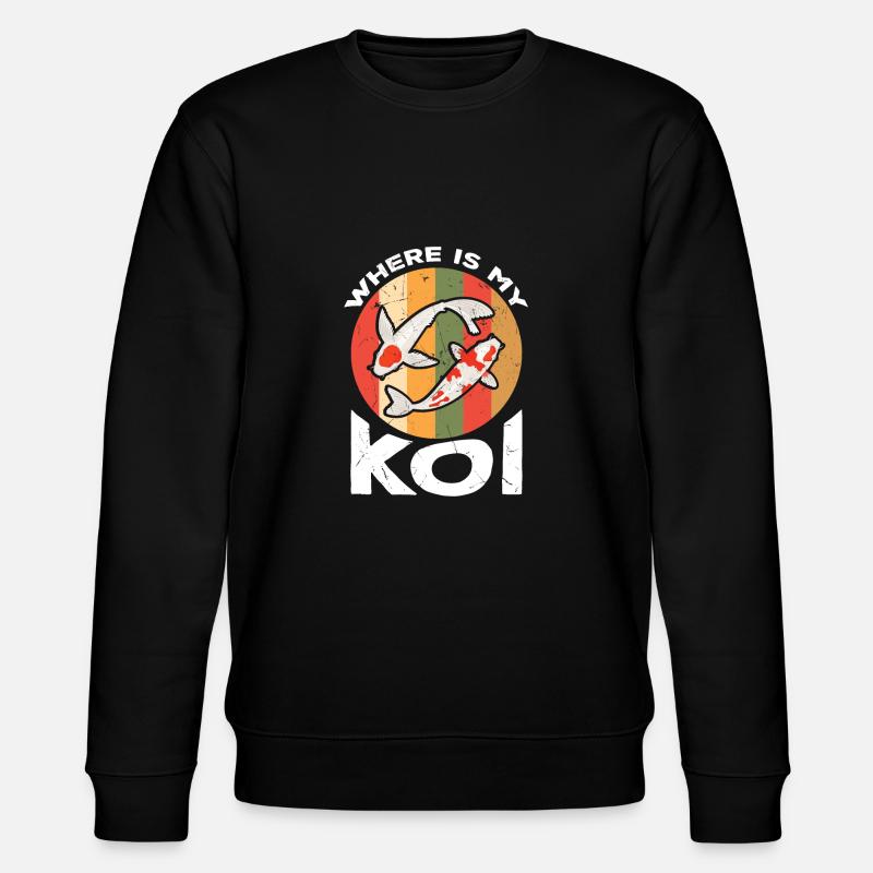 Where Is My Koi - Stanley/Stella Unisex Bio-Sweatshirt CHANGER  - Schwarz