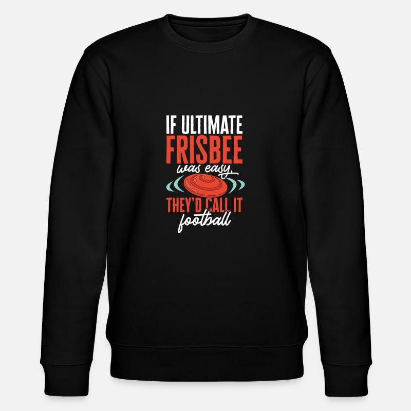Ultimate Frisbee Wurfscheibe - Stanley/Stella Unisex Bio-Sweatshirt CHANGER  - Schwarz
