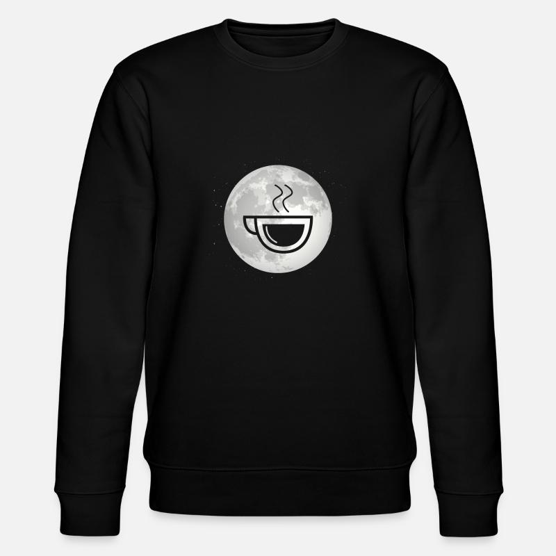 Vollmond - Kaffee - - Stanley/Stella Unisex Bio-Sweatshirt CHANGER  - Schwarz