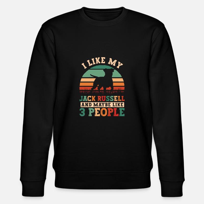 Jack Russell Terrier - Stanley/Stella Unisex Bio-Sweatshirt CHANGER - Schwarz