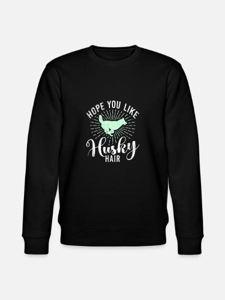 Husky-Hunde-Geschenke - Stanley/Stella Unisex Bio-Sweatshirt CHANGER - Schwarz