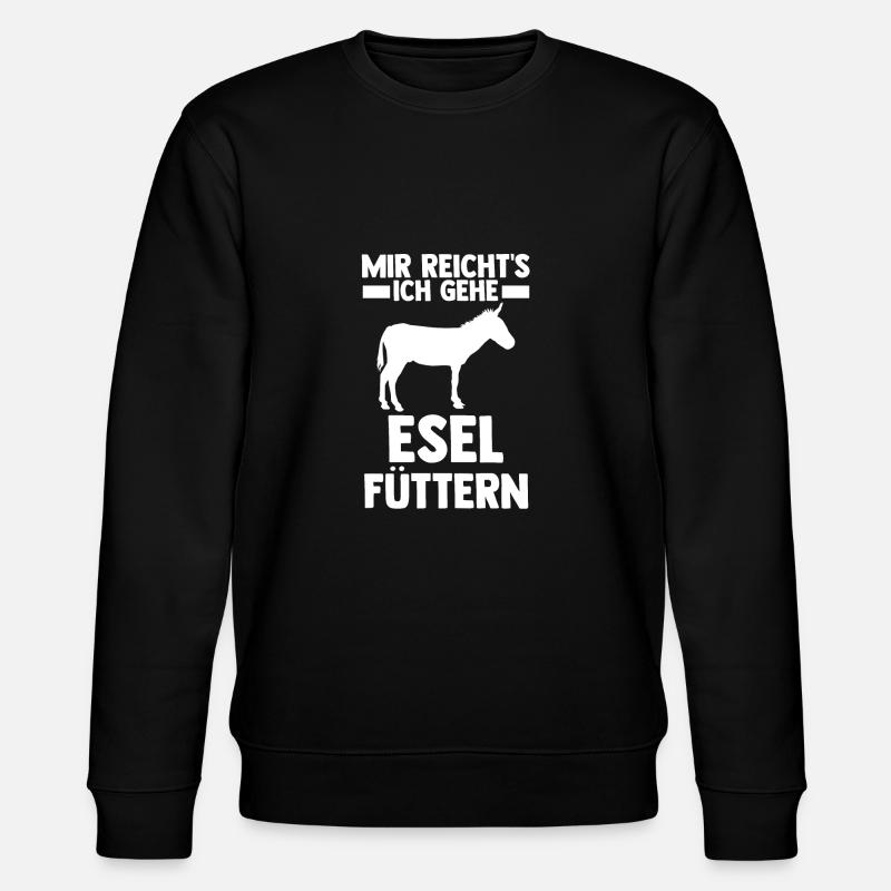 Esel - Stanley/Stella Unisex Bio-Sweatshirt CHANGER  - Schwarz